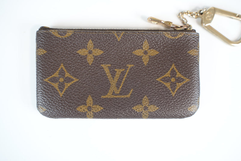 Louis Vuitton Monogram Pochette Cle Key/Card Holder Used