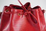 Louis Vuitton Epi Leather Petite Noe Red Used