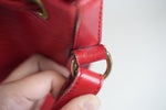 Louis Vuitton Epi Leather Petite Noe Red Used