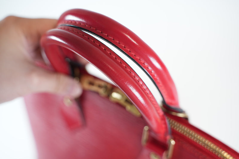 Louis Vuitton Epi Leather Alma PM Red Used