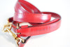 Louis Vuitton Red Leather Strap Used