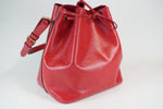 Louis Vuitton Epi Leather Petite Noe Red Used