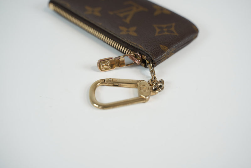 Louis Vuitton Monogram Pochette Cle Key/Card Holder Used